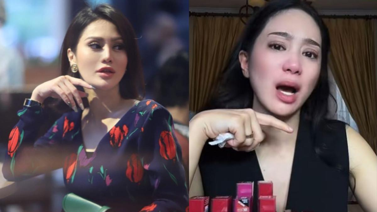 POLEMIK KELUARGA ARTIS - Bunga Zainal tak kuasa menahan tangis buntut polemik dengan keluarga. Vicky Zainal selaku kakak tertua tulis sindiran menohok.