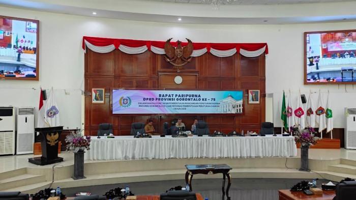 GAGAL RAPAT -- Untuk kedua kalinya rapat Paripurna DPRD Provinsi Gorontalo g