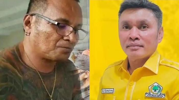 KASUS PENIKAMAN - Kolase foto Jhon Kei dan Ketua DPD Partai Golkar Kabupaten Maluku Tenggara, Agrapinus Rumatora alias Nus Kei. Nus Kei tewas setelah menjadi korban penikaman di Bandara Karel Sadsuitubun, Langgur, Kabupaten Maluku Tenggara di Provinsi Maluku, Minggu (19/4/2026).