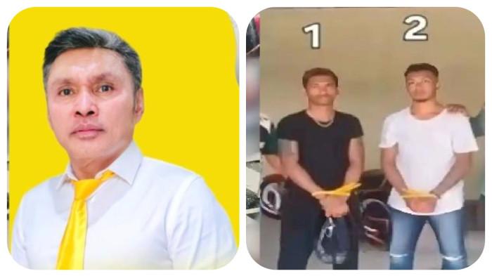 PELAKU PENIKAMAN NUS KEI - Ketua DPD Partai Golkar Kabupaten Maluku Tenggara, Agrapinus Rumatora alias Nus Kei, meninggal dunia setelah menjadi korban penikaman di Bandara Karel Sadsuitubun, Langgur, Minggu (19/4/2026) // Nus Kei semasa hidup. Beredar tampang 2 pria diduga pelaku penikaman Nus Kei di Bandara Karel Sadsuitubun Langgur, kini keduanya masih menjalani pemeriksaan intensif.