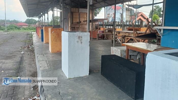 Pasar Jajan yang dulunya berdiri bangunan RSUD Datoe Binangkang, Kotamobagu. UMKM