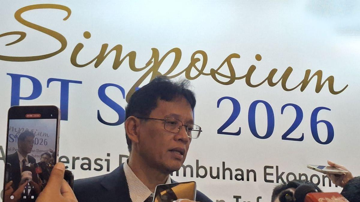 KABAR MENTERI - Menteri Keuangan Purbaya Yudhi Sadewa usai acara Simposium PT SMI 2026 di Jakarta, Rabu (22/4/2026).