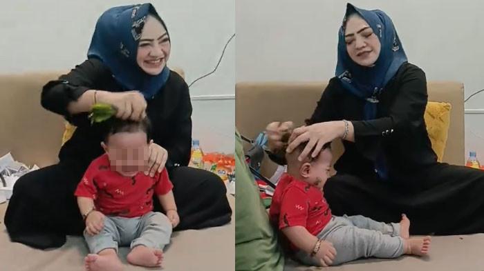 VIRAL PIJAT TOTOK SIRIH: Viral aksi ibu ika ahli pijat totok sirih saat memijat bayi sampai nangis dan menjerit. Aksi tersebut disorot dokter anak dr Piprim.
