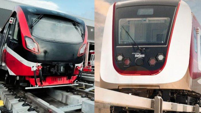 Perbedaan LRT Jabodebek (kiri) dan LRT Jakarta (kanan)