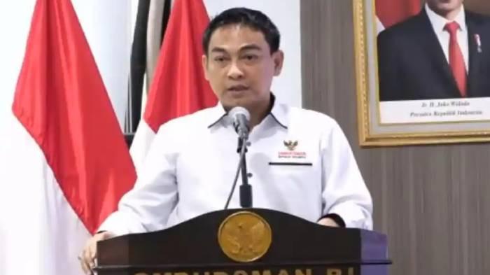 PENGGANTI - Hery Susanto saat menjadi Anggota Ombudsman RI pada Penyampaian Hasil Pengawasan Ombudsman RI pada Mudik Lebaran Tahun 2024, Senin (27/5/2024). Posisi Ketua Ombudsman RI kini kosong setelah Hery Susanto ditangkap kejagung.