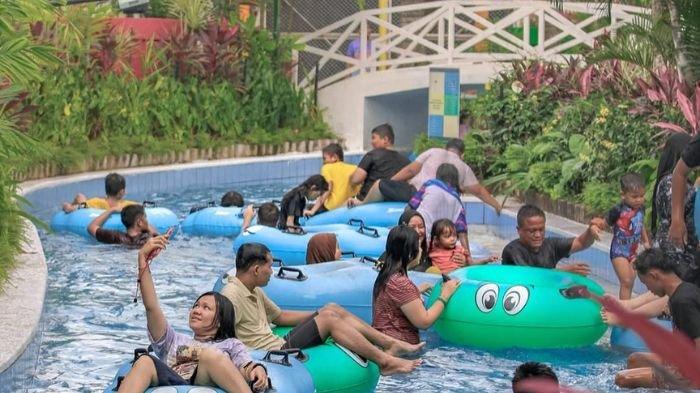 KOLAM RENANG- Wisata Merci merupakan satu diantara lokasi wisata kolam renang ramah anak yang ada di Kota Medan.