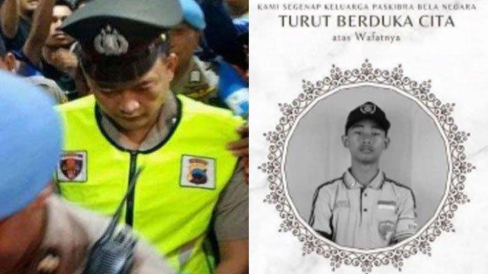 BELUM DIPECAT - Aipda Robig Zaenudin (kiri), terdakwa penembak mati siswa SMK di Semarang, Gamma Rizkynata Oktafandy, ternyata belum dipecat dari polri. Keluarga korban tak terima.