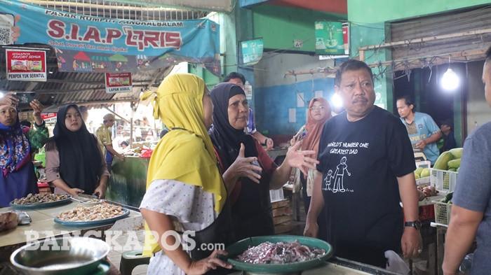 20260424 meninjau langsung kondisi pasar Rumput, Pangkalbalam