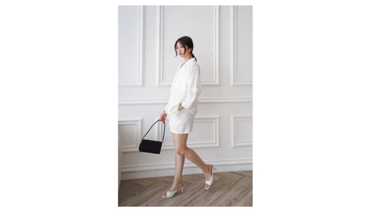 Ilustrasi tips outfit nyaman di cuaca panas dengan mix and match yang tepat