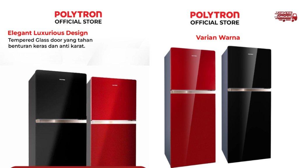 POLYTRON Belleza JUMBO Kulkas 2 Pintu 260 Liter PRW 29MNX.