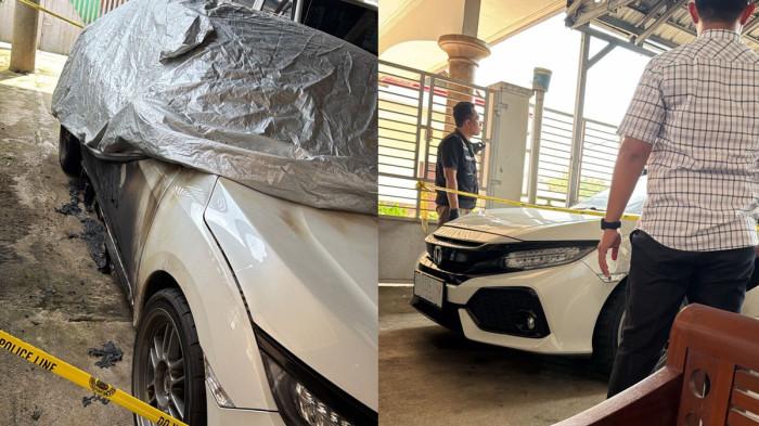 KADES HOHO - Kondisi terkini satu unit mobil Honda Civic Turbo miliknya terbakar hebat setelah diduga diserang orang tak dikenal (OTK), di Purwasaba, Banjarnegara, Jumat (24/4/2026). Tersimpan dugaan kuat adanya aksi teror terencana yang disebut korban sudah mengarah pada upaya pembunuhan.