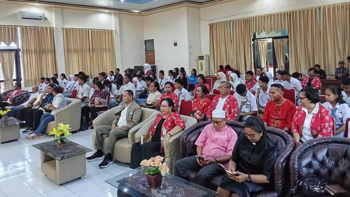 FESTIVAL SENI DAN SASTRA- Tampak suasana acara pembukaan kegiatan Festival Lomba Seni dan Sastra Siswa Nasional (FLS3N) di Aula Dinas Pendidikan dan Kebudayaan Provinsi Maluku, Sabtu (25/4/2026)