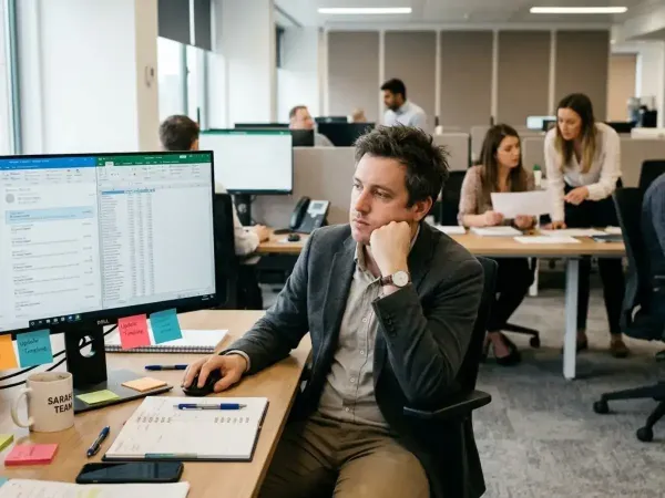 mid-level professional sitting