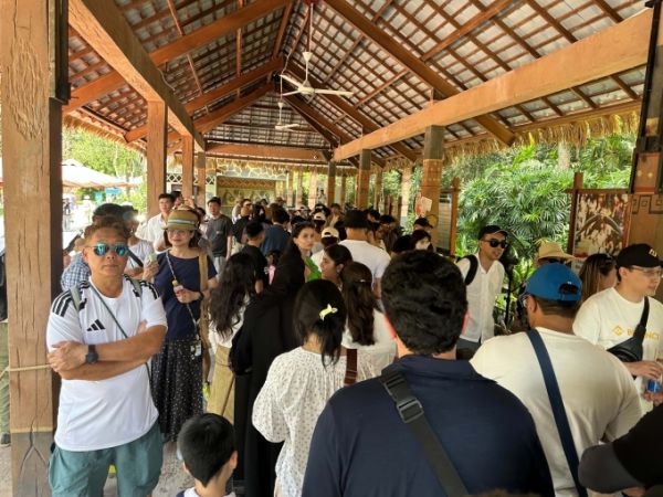 Khu safari ở Phú Quốc sáng 25/4. Ảnh: NVCC