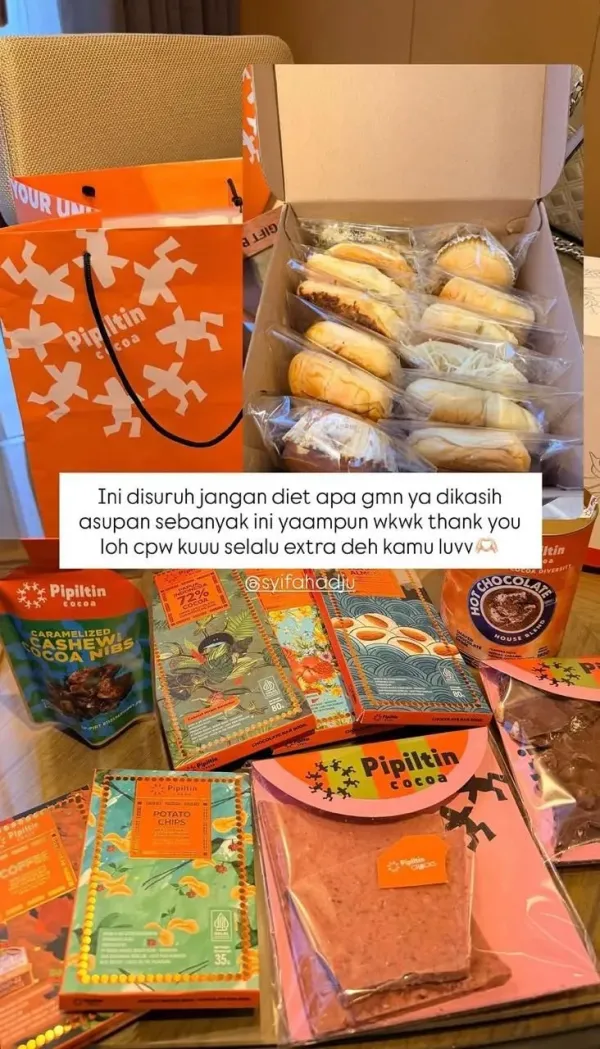 Welcome gift bridesmaids Syifa Hadju