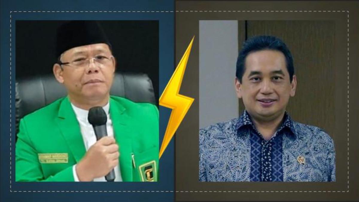 CALON KETUM PPP- Calon ketua umum DPP PPP, Agus Suparmanto (kanan) akan menantang Muhammad Mardiono (kiri) dalam Muktamar X Partai Persatuan Pembangunan (PPP) di Hotel Mercure, Ancol, Jakarta, Sabtu-Senin (27-29/9/2025). Kedua calon diusulkan dari poros pengurus dan ulama PPP.