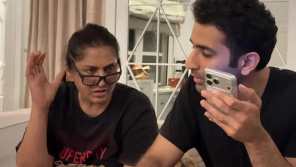 Ayushmaan Sethi with mom Archana Puran Singh