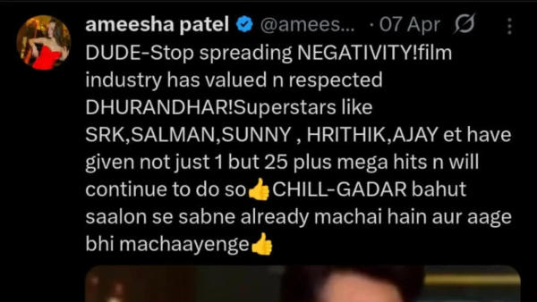 Ameesha Patel reacts to Zakir Khan's comment on X