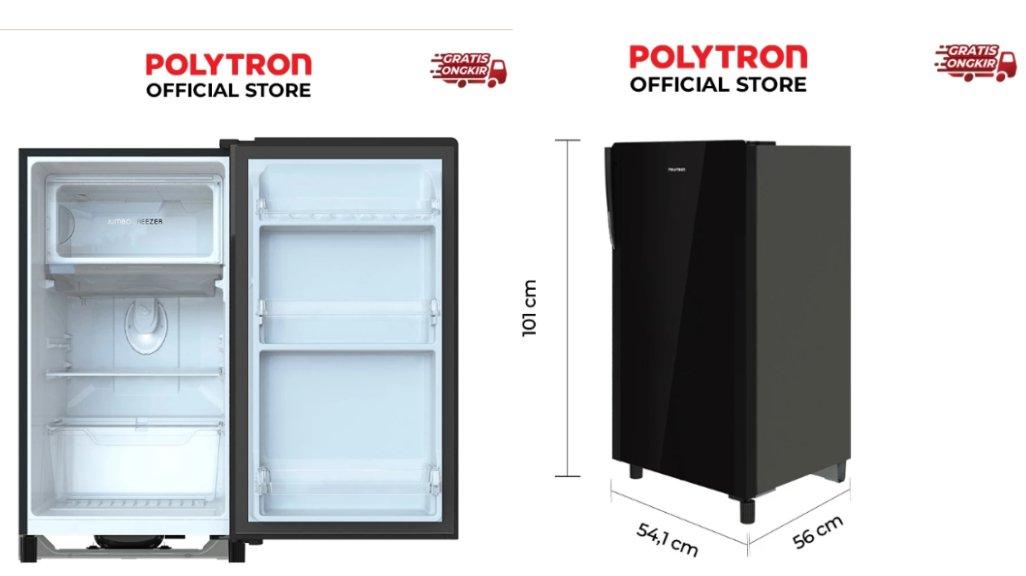 POLYTRON Kulkas 1 Pintu Belleza 150 liter PRA 15DMY.