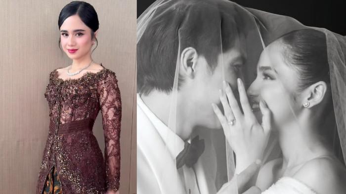 HADIRI AKAD NIKAH - Penampilan Tissa Biani saat hadiri pernikahan El Rumi dan Syifa Hadju, Minggu (26/4/2026).