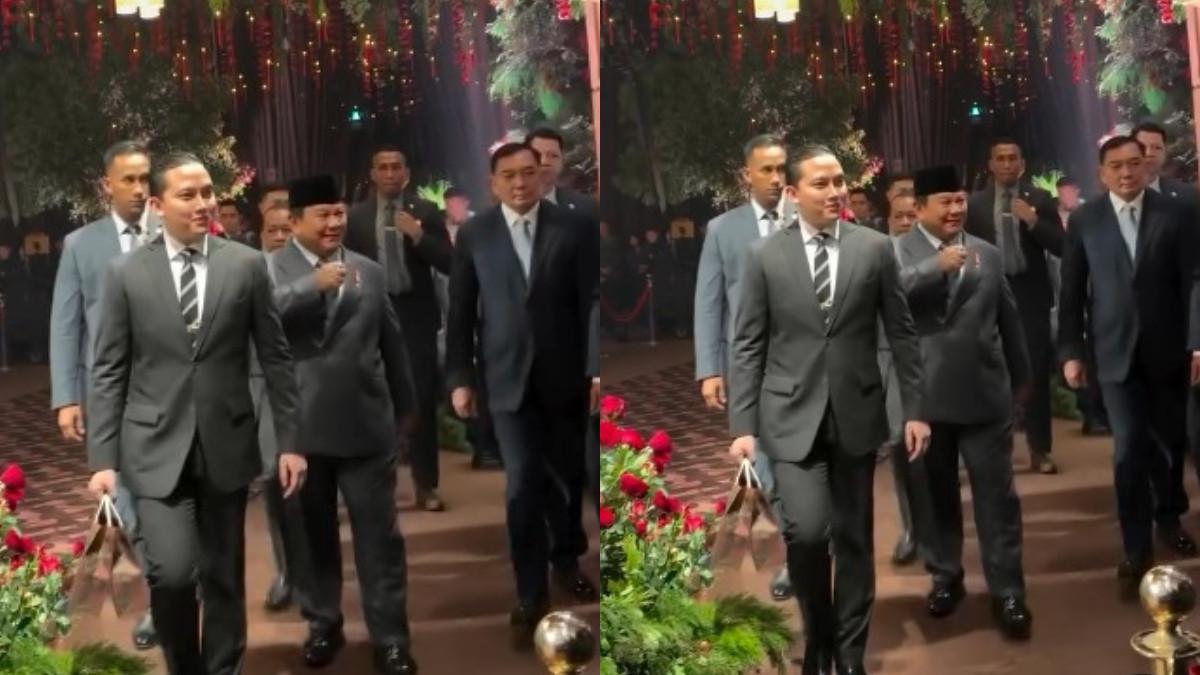 Presiden RI Prabowo Subianto hadiri resepsi El Rumi dan Syifa Hadju.