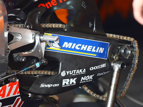 Honda memakai swing arm berbahan karbon di tes pramusim MotoGP 2018, Buriram, Thailand