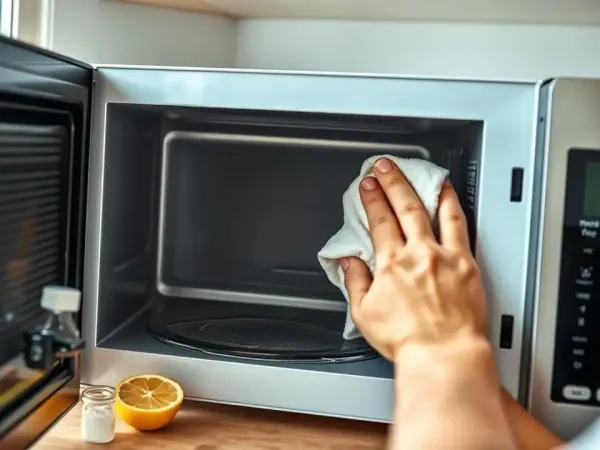 Microwave Cleaning in Progress