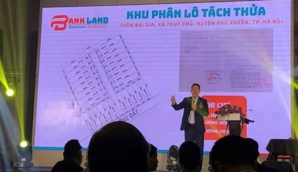 Một buổi Bankland tổ chức quảng cáo đầu tư bất động sản. Ảnh: Bankland