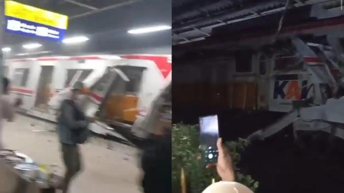 KECELAKAAN KA- kecelakaan KRL PLB 5568A (CL KPB–CKR) oleh PLB 4B (KA Argo Bromo Anggrek relasi Gambir–Surabaya Pasar Turi) di wilayah Bekasi Timur, tepatnya di emplasemen Stasiun Bekasi Timur KM 28+920 pada Senin (27/4) pukul 20.52 WIB.
