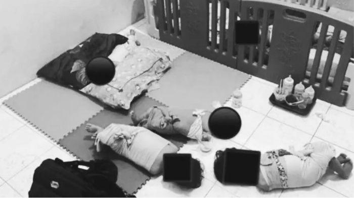 KASUS PENGANIAYAAN ANAK - Foto anak-anak yang dianiaya oleh pengasuh Daycare Little Aesha Yogyakarta, Senin (27/4/2026). Dari keterangan para orang tua, anak-anak mengalami berbagai bentuk kekerasan, baik fisik maupun verbal. Luka fisik yang ditemukan antara lain kulit melepuh, bekas cubitan, cakaran, luka pada punggung, hingga luka di bagian bibir.