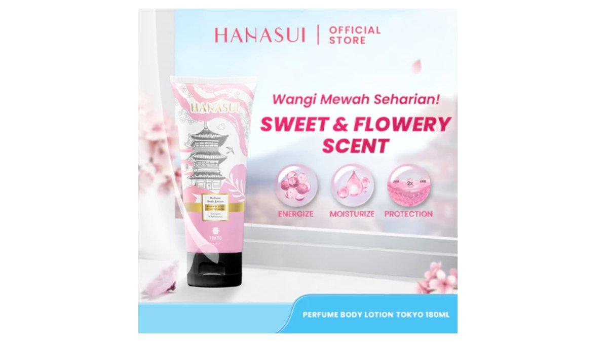 Ilustrasi varian Hanasui Brightening Perfume Body Lotion - Tokyo