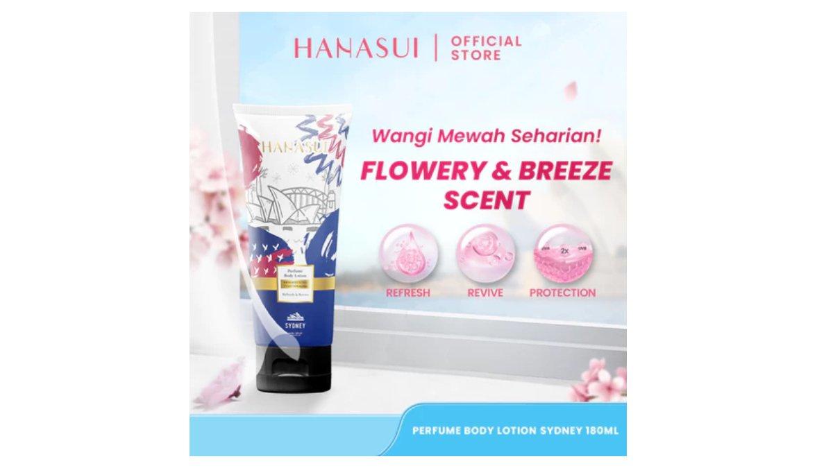 Ilustrasi varian Hanasui Brightening Perfume Body Lotion - Sdney