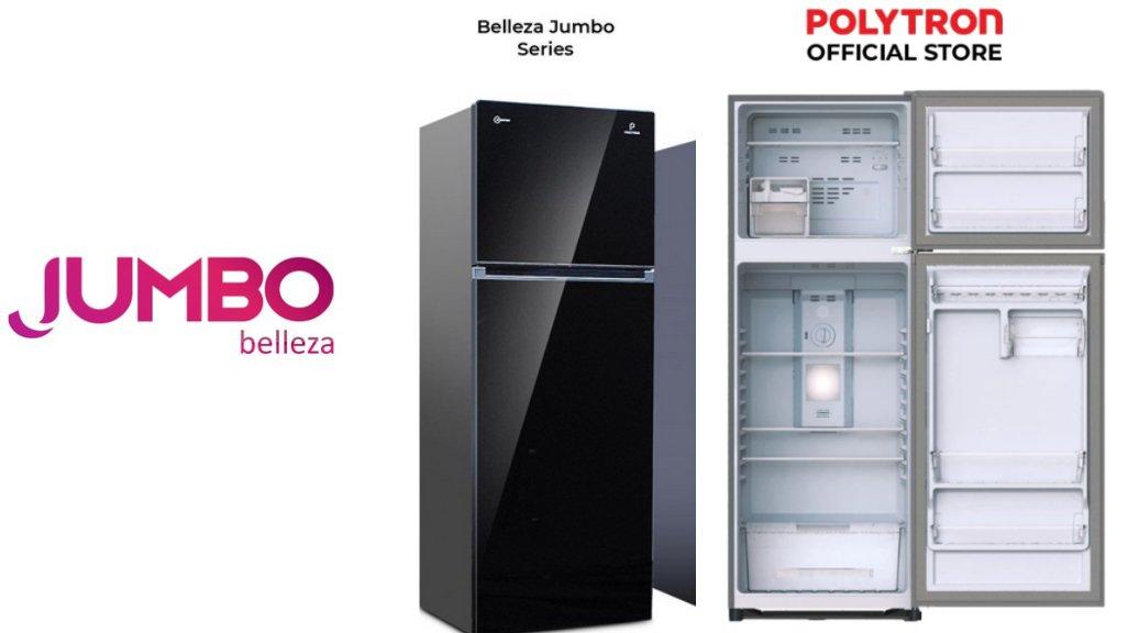 POLYTRON Belleza JUMBO Inverter Kulkas 2 Pintu 260 Liter Inverter PRW 29VX.