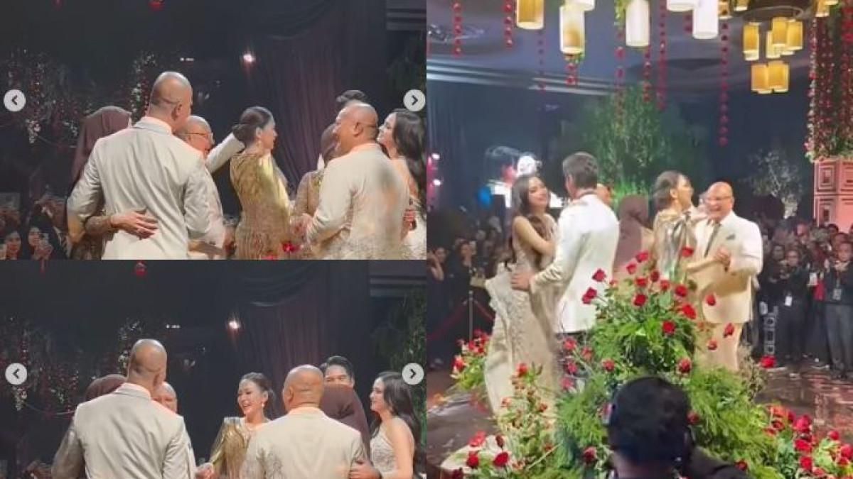 PERNIKAHAN EL SYIFA - Maia Estianty dan Mulan Jameela jadi perhatian publik usai momen dansa bareng pasangan masing-masing di pesta nikah El Rumi.