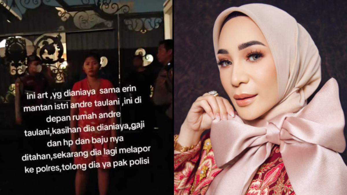 DUGAAN PENGANIAYAAN - Erin mantan istri Andre Taulany dipolisikan setelah diduga aniaya ART. Rumahnya pun sempat didatangi ketua RW hingga kepolisian.