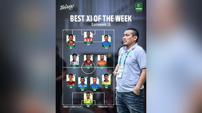 Best XI Liga 2 Pekan 26