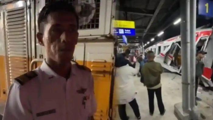 MASINIS KERETA SELAMAT - Sosok Noviandi masinis yang selamat dari tabrakan KA Argo Bromo Anggrek dengan KRL di Bekasi Timur (Threads/rzyptr.14)