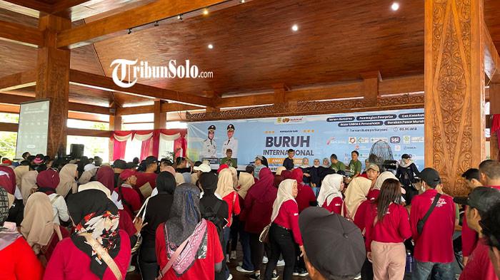 1.000 buruh dari berbagai perusahaan di Sukoharjo memperingati Hari Buruh Internasional