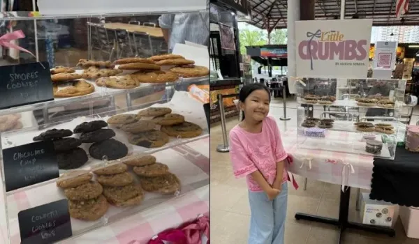 Bocah 8 Tahun Semangat Jualan Cookie Pakai Modal Uang THR
