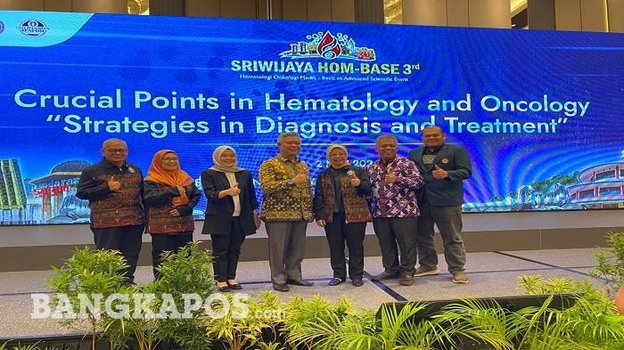 SRIWIJAYA HOME-BASE -- Opening Ceremony The 3rd Annual Meeting Sriwijaya Hematologi Onkologi Medik, Basic to Advanced Scientific Event (HOM-BASE) 2026 di Ballroom Aston Emidary Hotel Pangkalpinang, Jumat (1/5/2026).