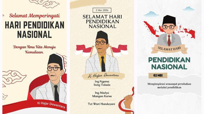 POSTER HARDIKNAS 2026 - Kumpulan poster Hari Pendidikan Nasional (Hardiknas) 2026 dengan desain menarik yang bisa diunduh (download) secara gratis.