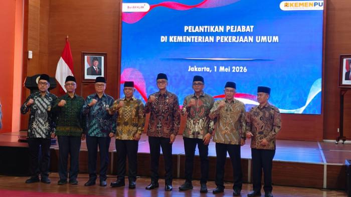PELANTIKAN – Pelantikan pejabat tinggi Kementerian PU, Jumat (1/05/2026).