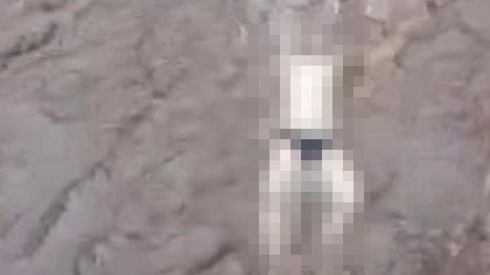 PENEMUAN MAYAT PEREMPUAN - Sesosok mayat perempuan tanpa busana ditemukan hanyut di aliran Sungai Cipeles, Kecamatan Sumedang Selatan, Kabupaten Sumedang, Jumat (1/5/2026) sore. 