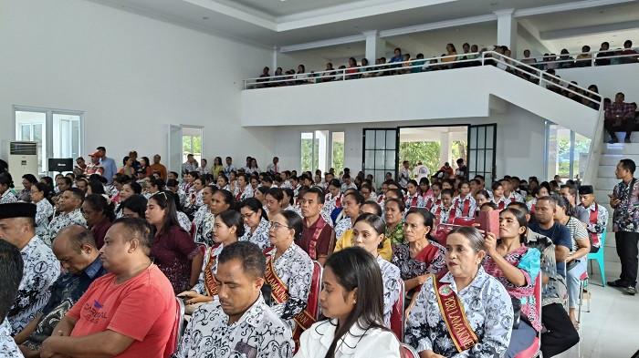 Guru di Kabupaten Belu mengikuti kegiatan Hardiknas 2026