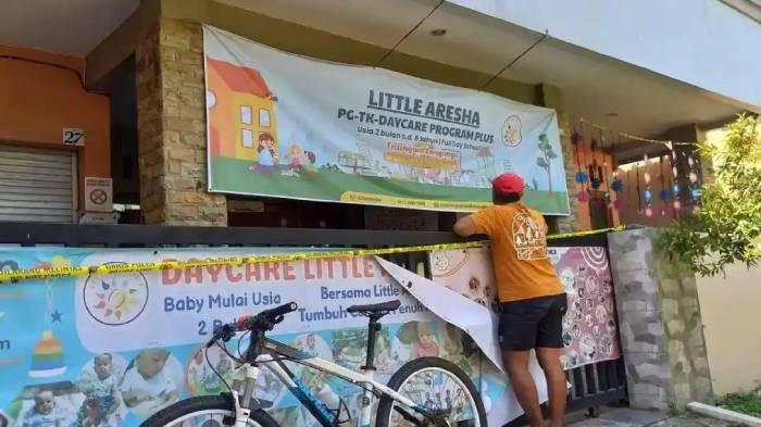 BERBAHAYA - Tampak depan daycare Little Aresha, Umbulharjo, Kota Yogyakarta. Kasus kekerasan terhadap anak yang dilakukan daycare tersebut jadi pelajaran bagi semua orangtua.