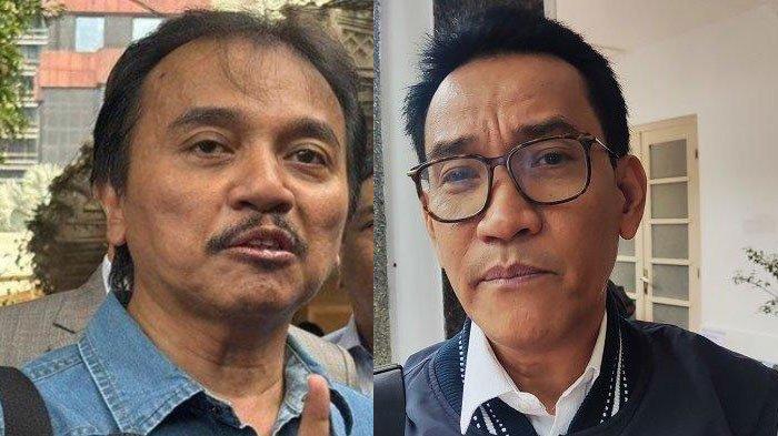IJAZAH JOKOWI - Kolase foto Roy Suryo dan Refly Harun. Refly Bantah Keras Disebut Dukung Roy Suryp Cs di Kasus Ijazah Jokowi.