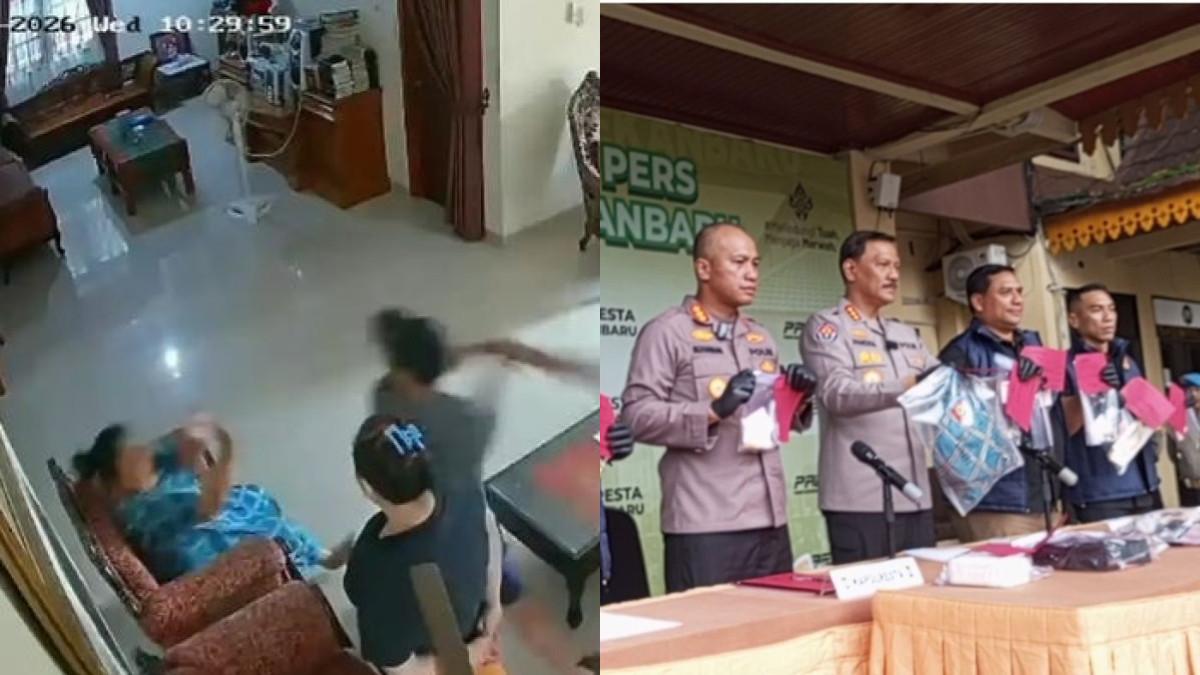 PEMBUNUHAN DI PEKANBARU - Mantan menantu menjadi otak kasus pembunuhan nenek di Pekanbaru
