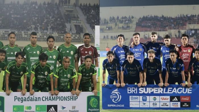 DERBY MATARAM - Tim PSS Sleman dan PSIM Yogyakarta.
