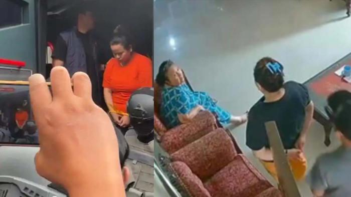 KEJAM - AF, eks menantu menjadi otak pembunuhan dan perampokan terhadap eks mertuanya, Dimaris Isni Sitio (60), di Pekanbaru, Riau. Foto kanan: detik-detik kejadian.