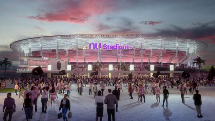 NU STADIUM - Inter Miami memperkenalkan kandang baru mereka bernama NU Stadium. Lionel Messi cs akan mulai menggunakan stadion baru itu pada 5 April mendatang di laga kandang pertama MLS musim ini.